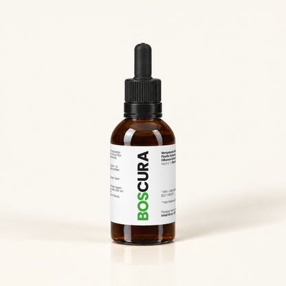 BOSCURA 50-ml-Braunglas-Pipettenflasche, Vorderansicht