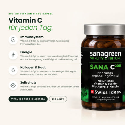 Vitamin C trägt zu einer normalen Funktion des Immunsystems bei